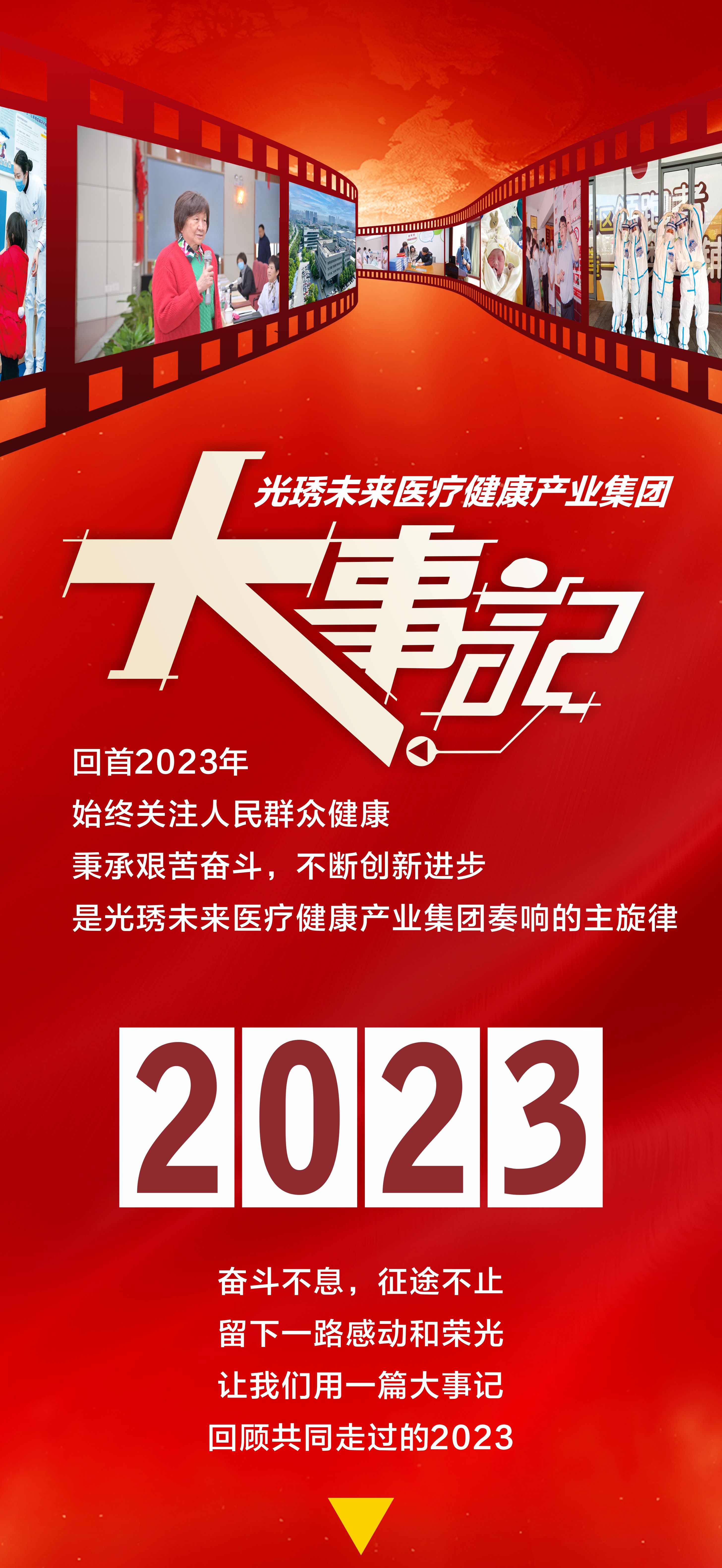 2023年度大事记 · 关注健康，奋斗不止